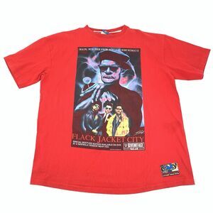 Vintage 90s Give Me Face New Jack City Parody Flack Jacket T-Shirt XL Mens Red